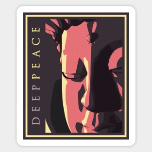 Buddha Art DEEP PEACE Sticker